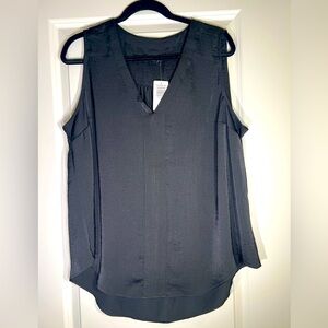 NWT Torrid Flowy Black Silky Tank Size 0/0X/L